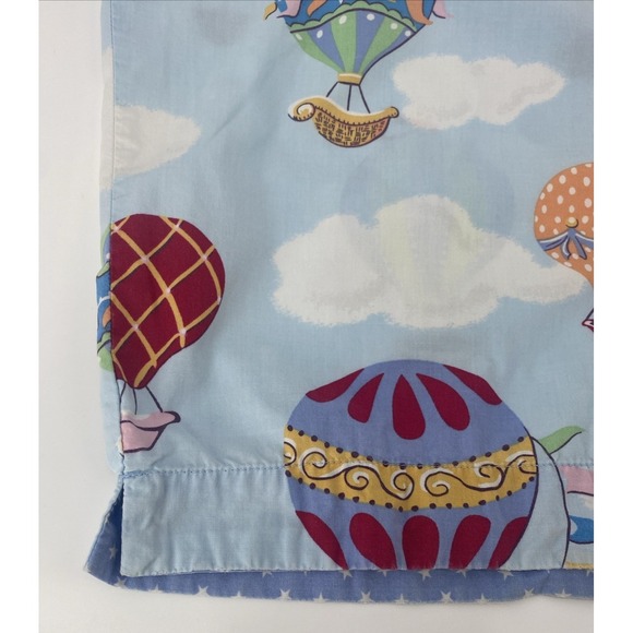 Nick & Nora hot air balloon pajama pant Cotton Pull On Sleepwear Whimsical Large - Picture 8 of 9